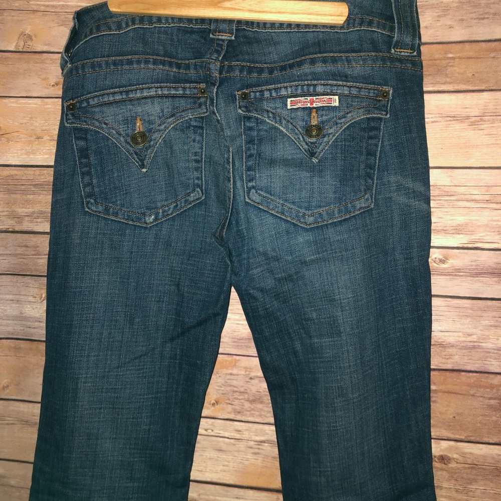 Hudson Button Flap Flare Jeans 26